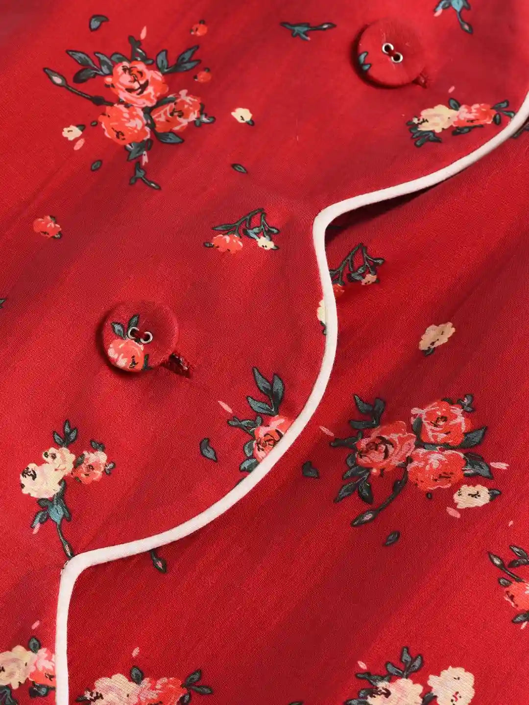 Kimura Floral-Print Rayon Midi Dress