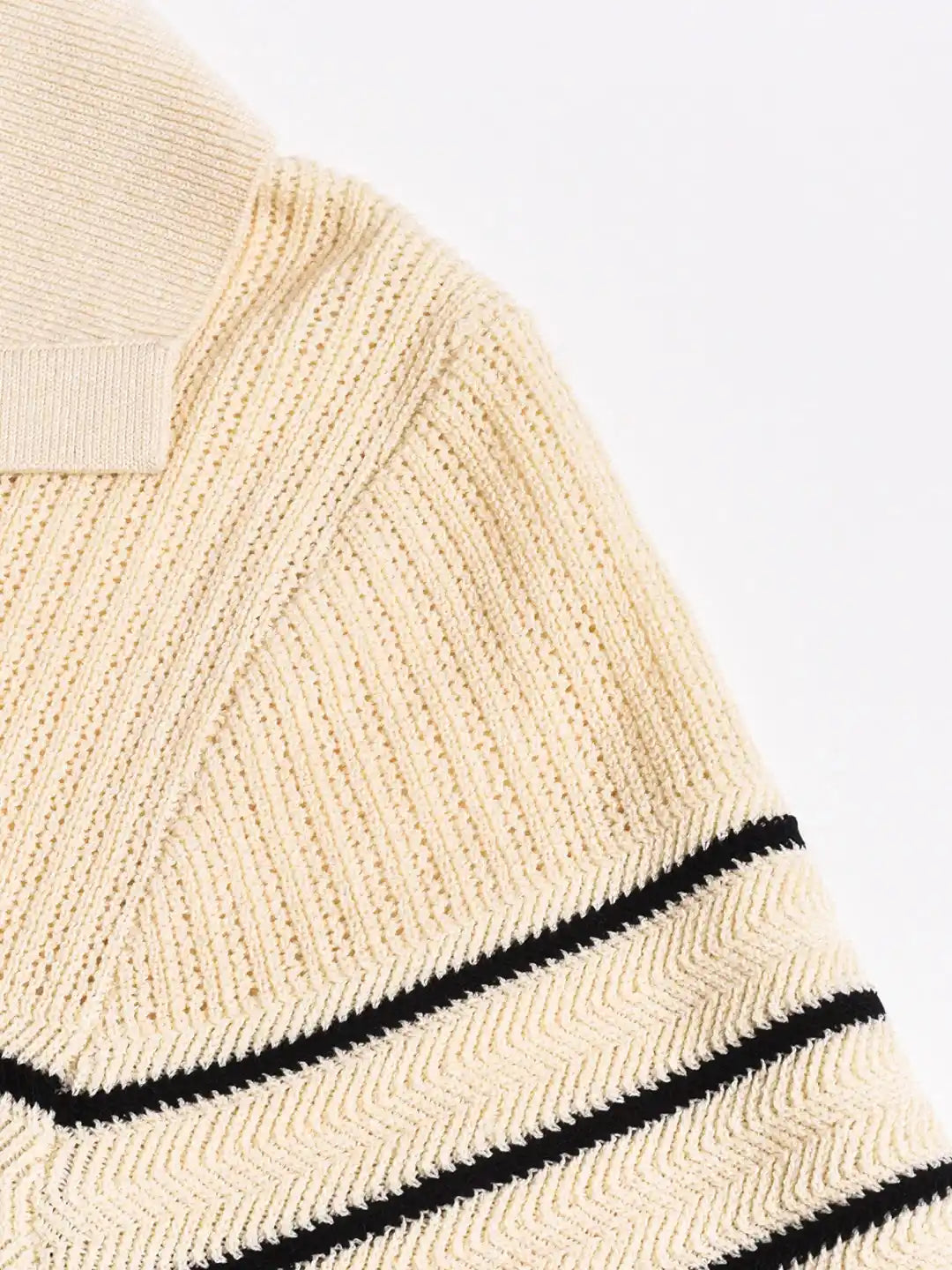 Cadence V-Neck Stripes Blouse