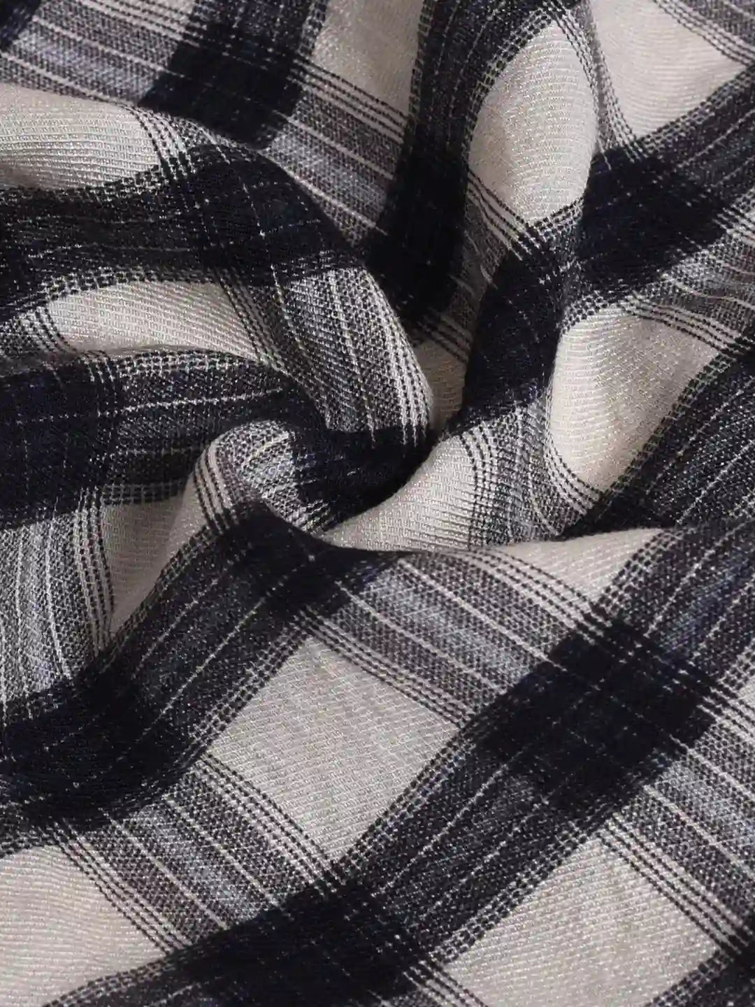 Luisa V-Neck Plaid Blouse