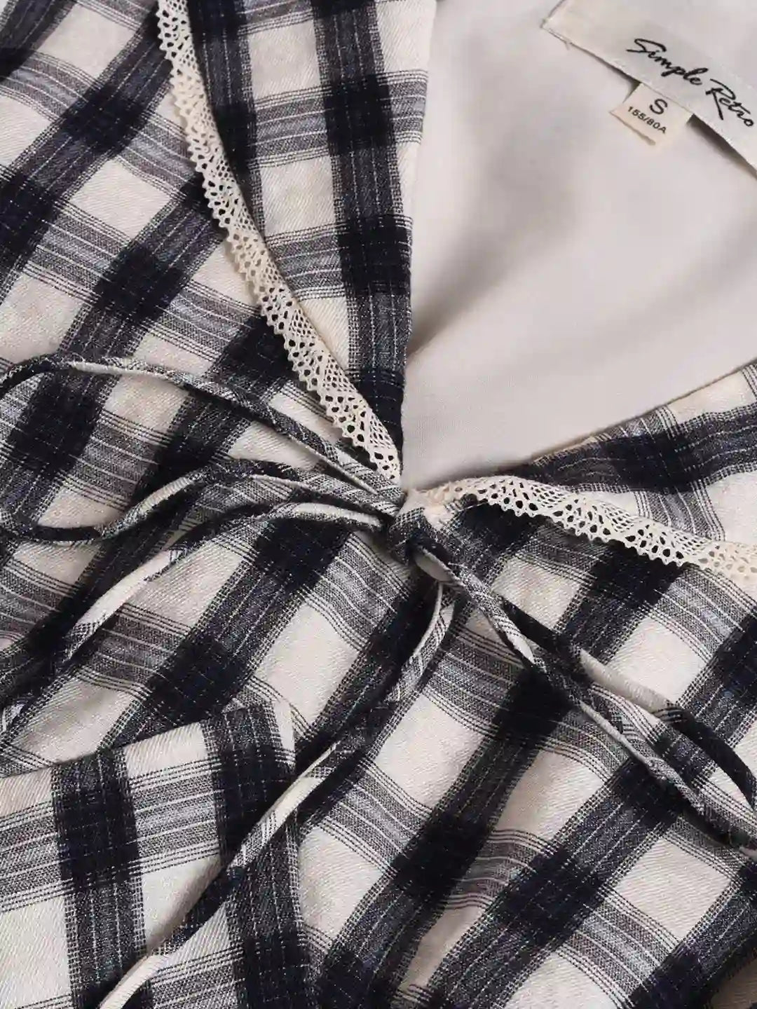 Winifred V-Neck Plaid Dress