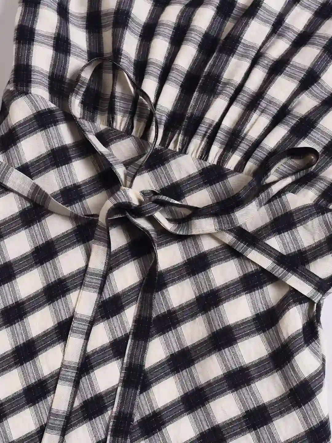 Winifred V-Neck Plaid Dress