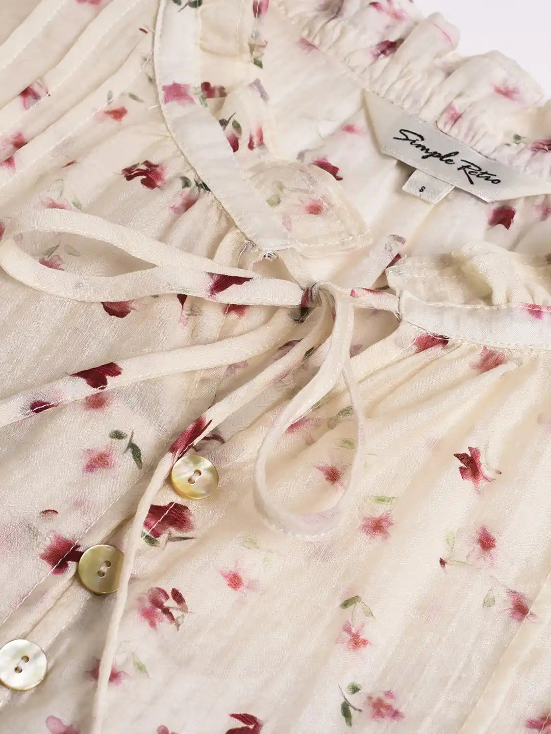 Layne Lace Collar Floral Blouse