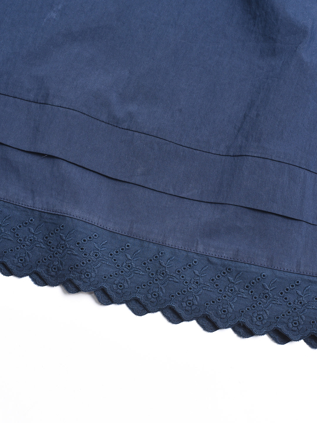 Rhea Hollow Cotton Midi Skirt