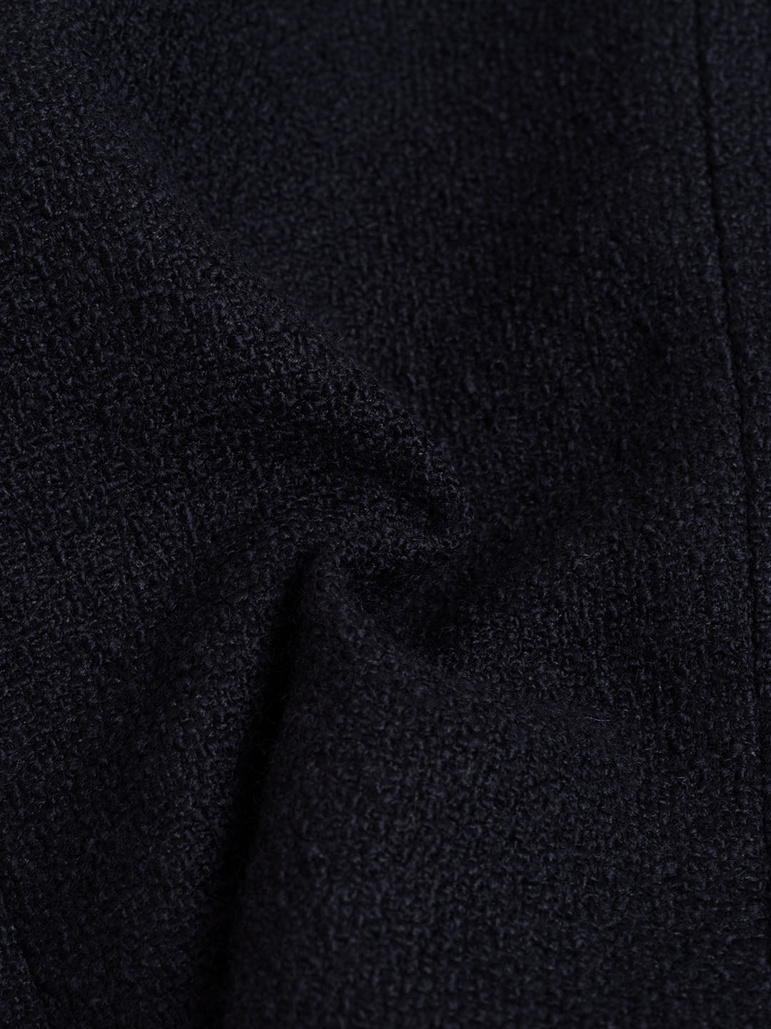 Nathalia Black Elegant Tweed Jacket