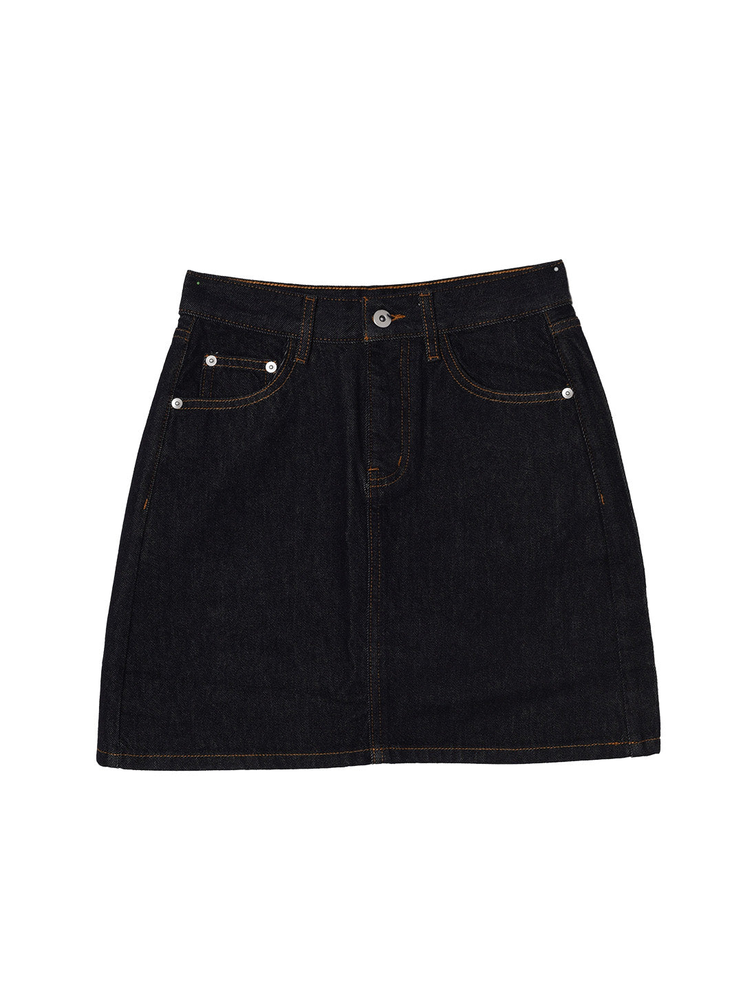 Kayleigh Vintage A-Line Cotton Denim Skirt