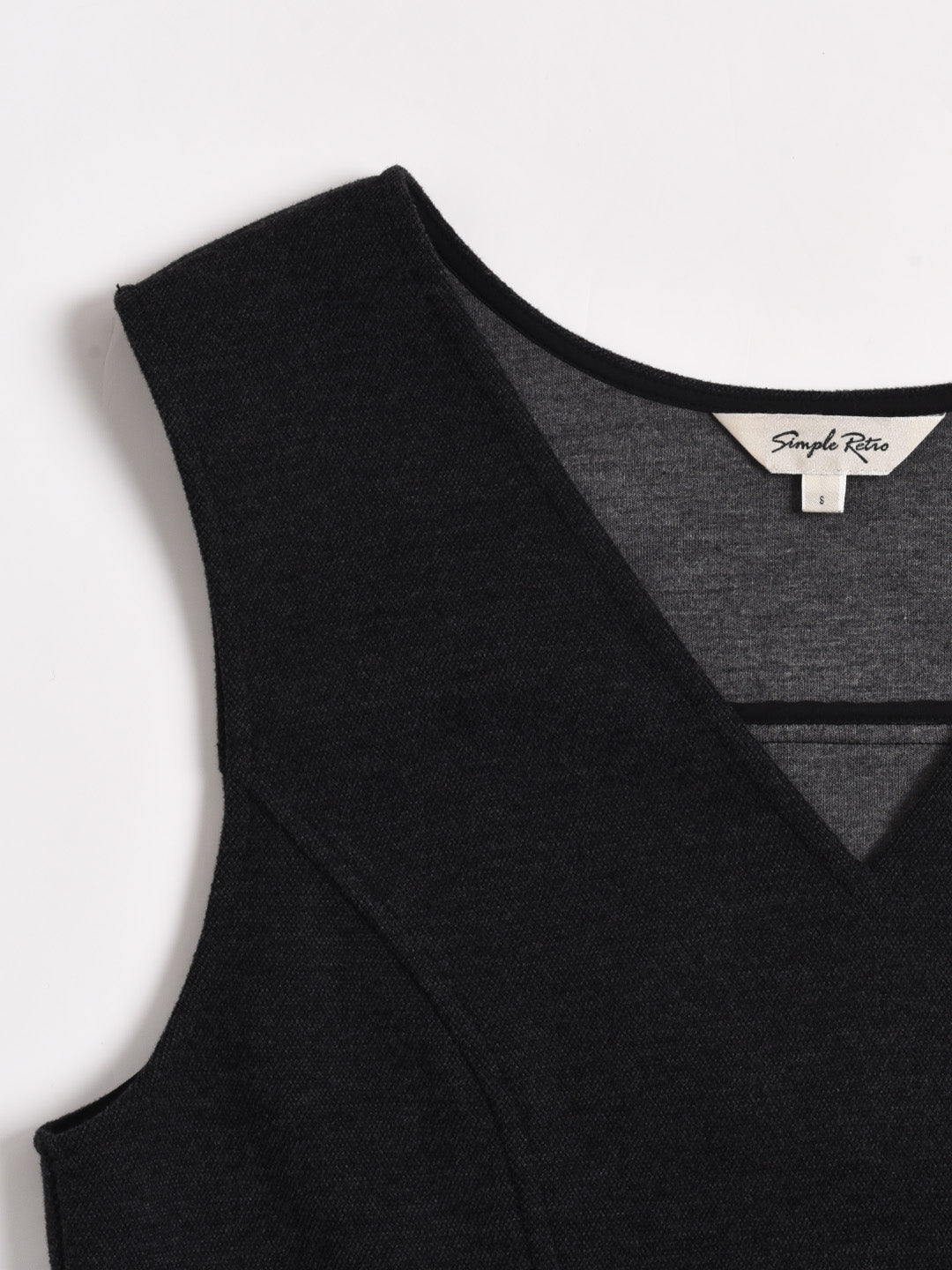 Emmie V-Neck Wool Sleeveless Dress