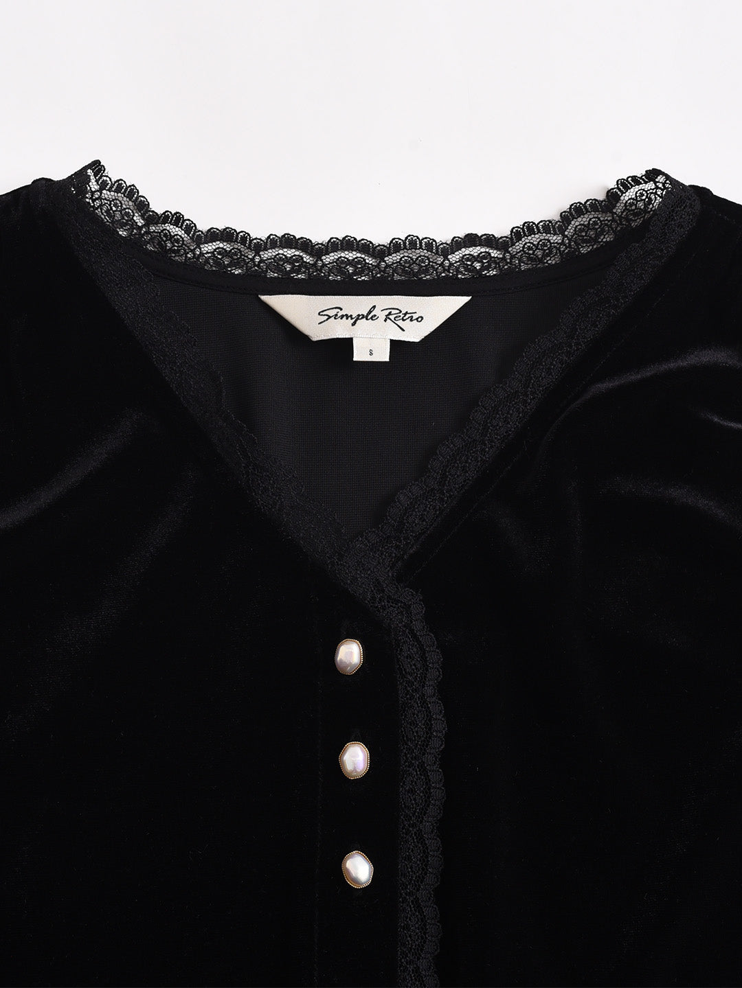 Theodora V-Neck Hollow Blouse