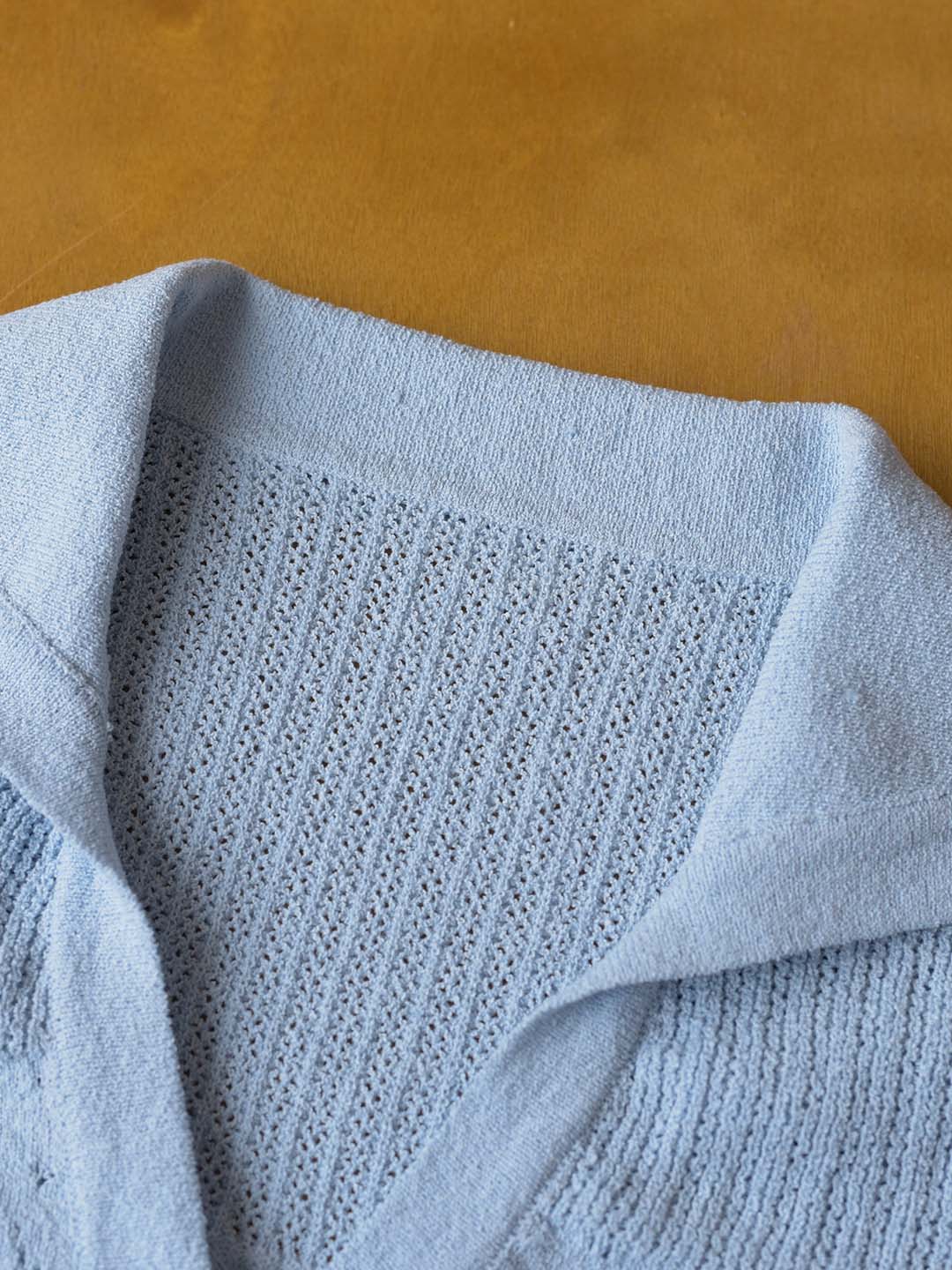 【Final Sale】Florence Polo Neck Short Sleeve Knit
