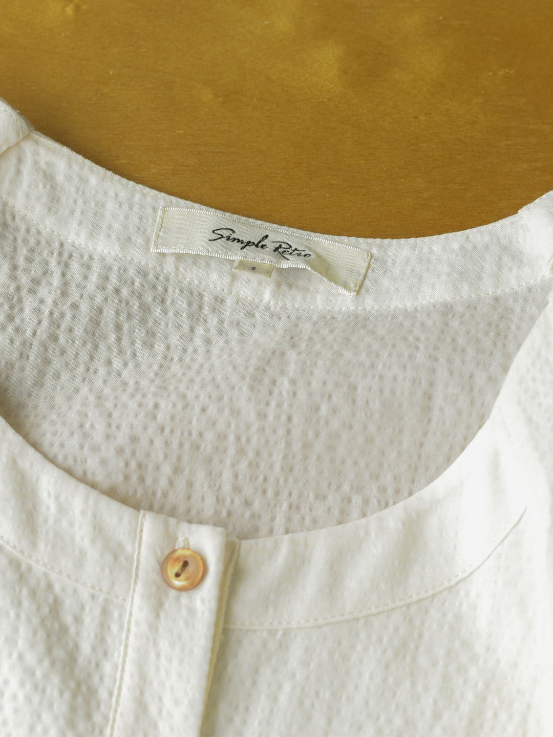 Jamie Simple Puff Sleeve Waist Blouse