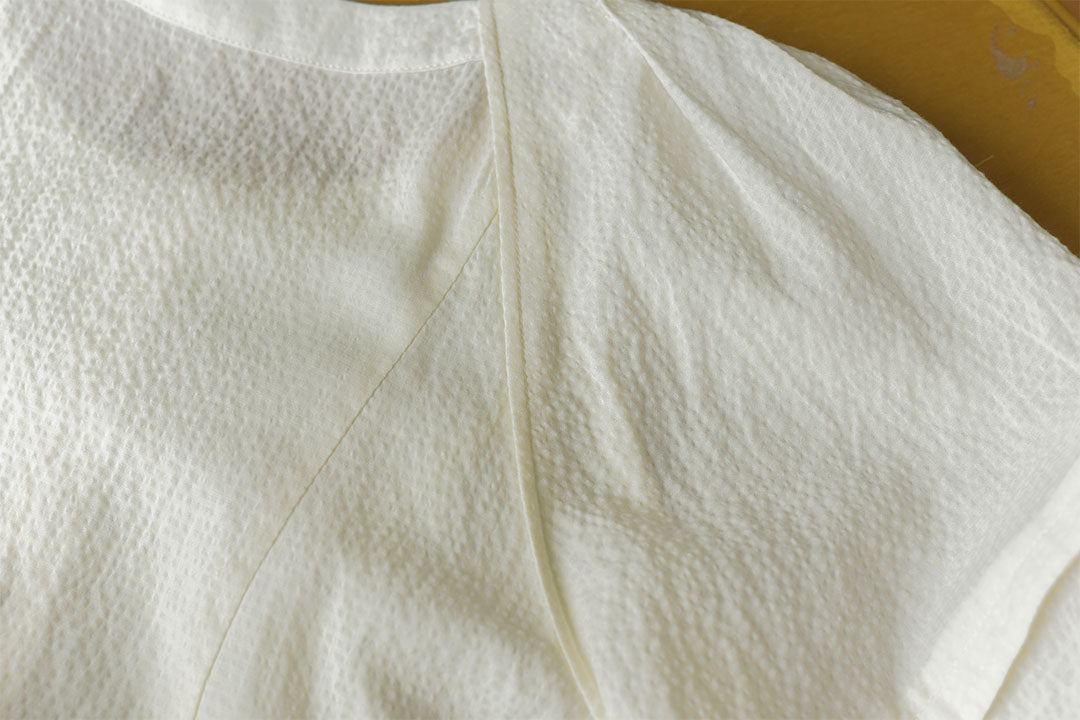 Jamie Simple Puff Sleeve Waist Blouse