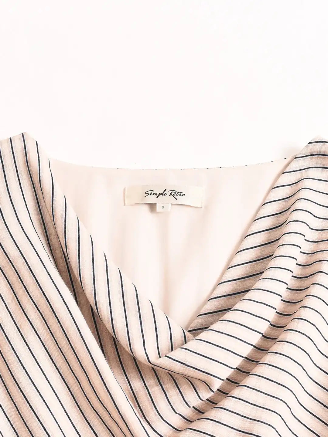 Janlisa Cowl Neck Stripe Dress