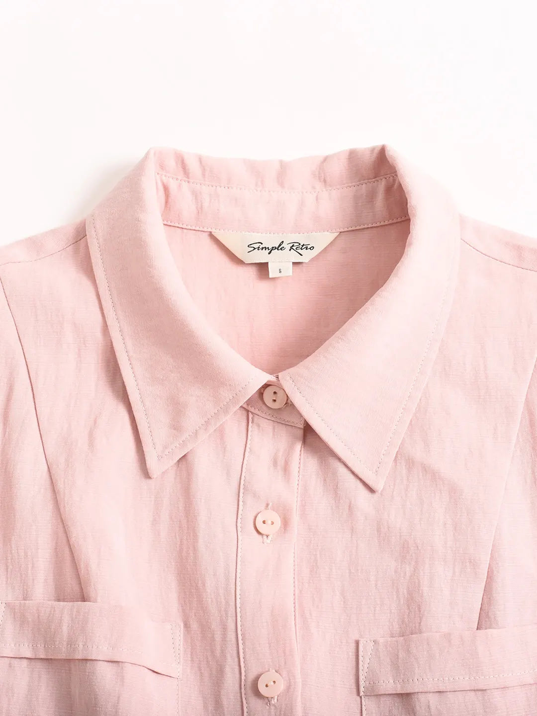 Kamiyah Lapel Button Dress