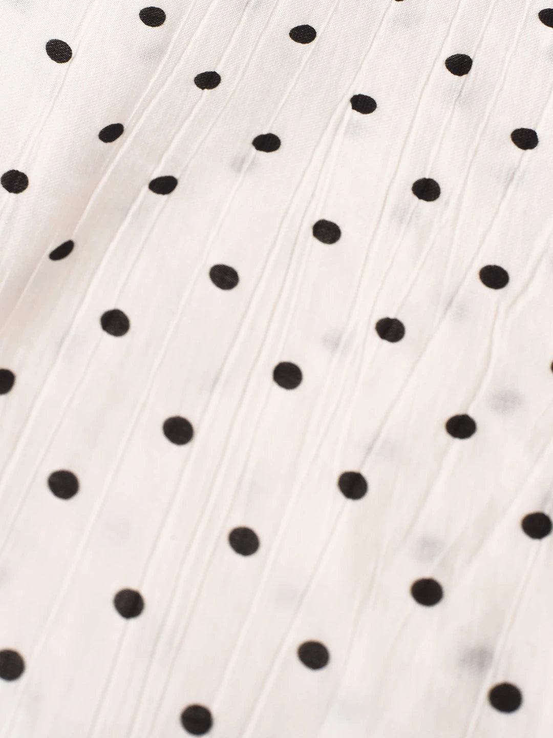 Keily V-Neck Dots Delicate Scarf Blouse