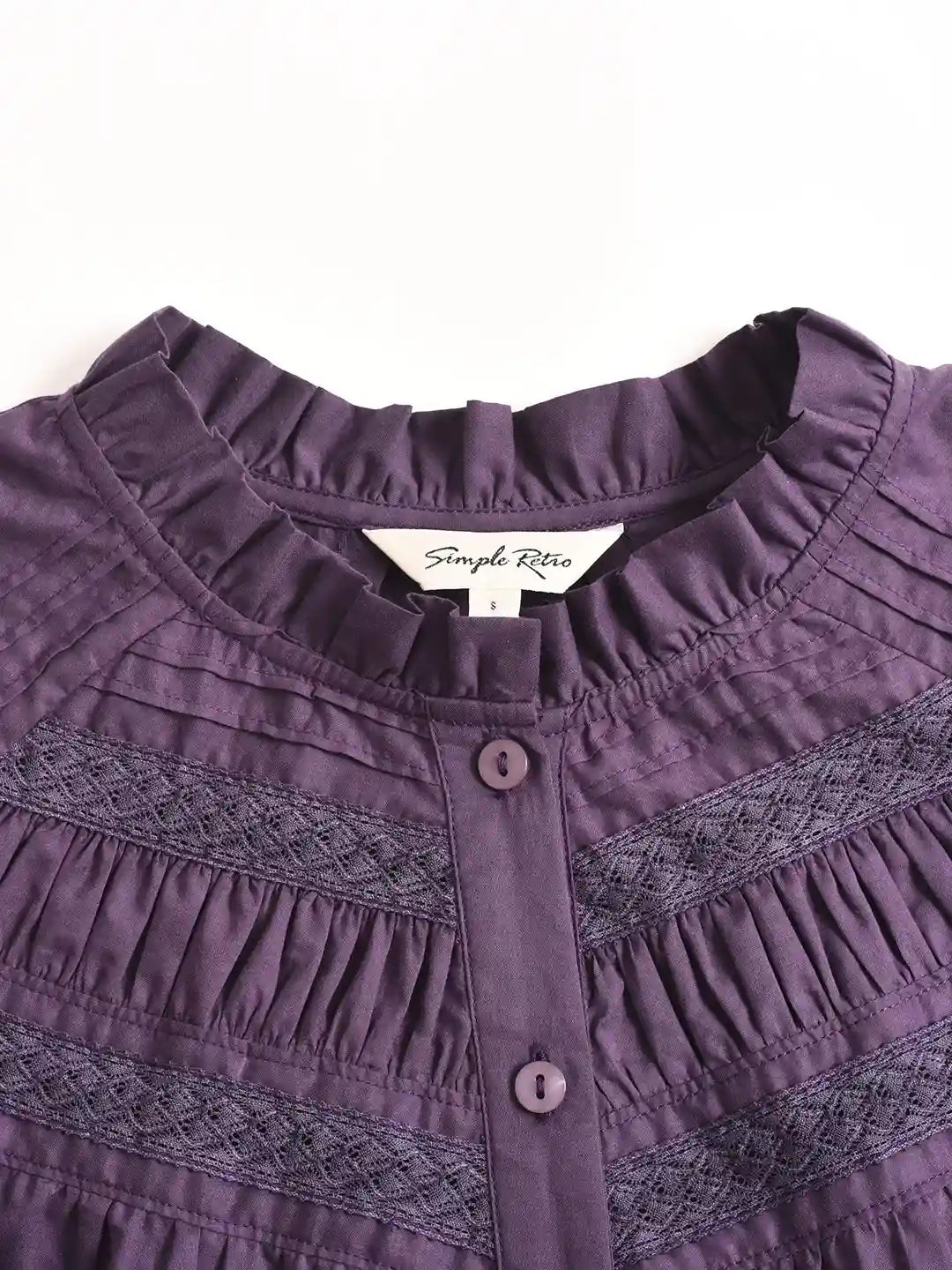 Jolie Ruffle Collar 100% Cotton Blouse