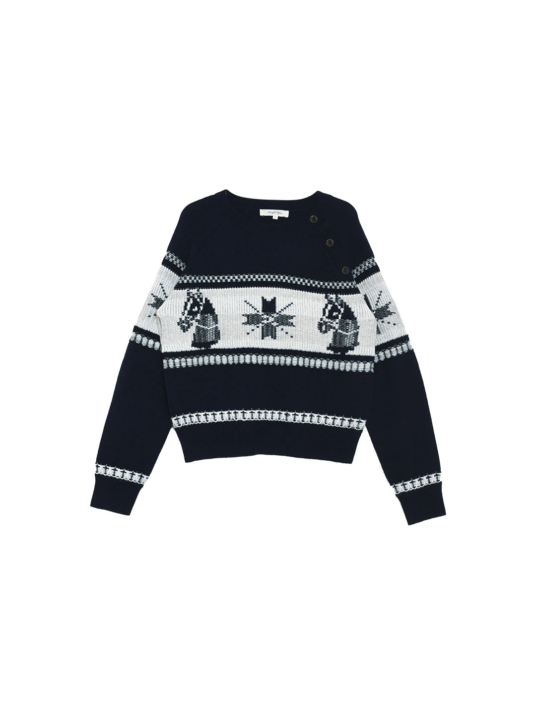 Alitzel Round Neck Wool Sweater