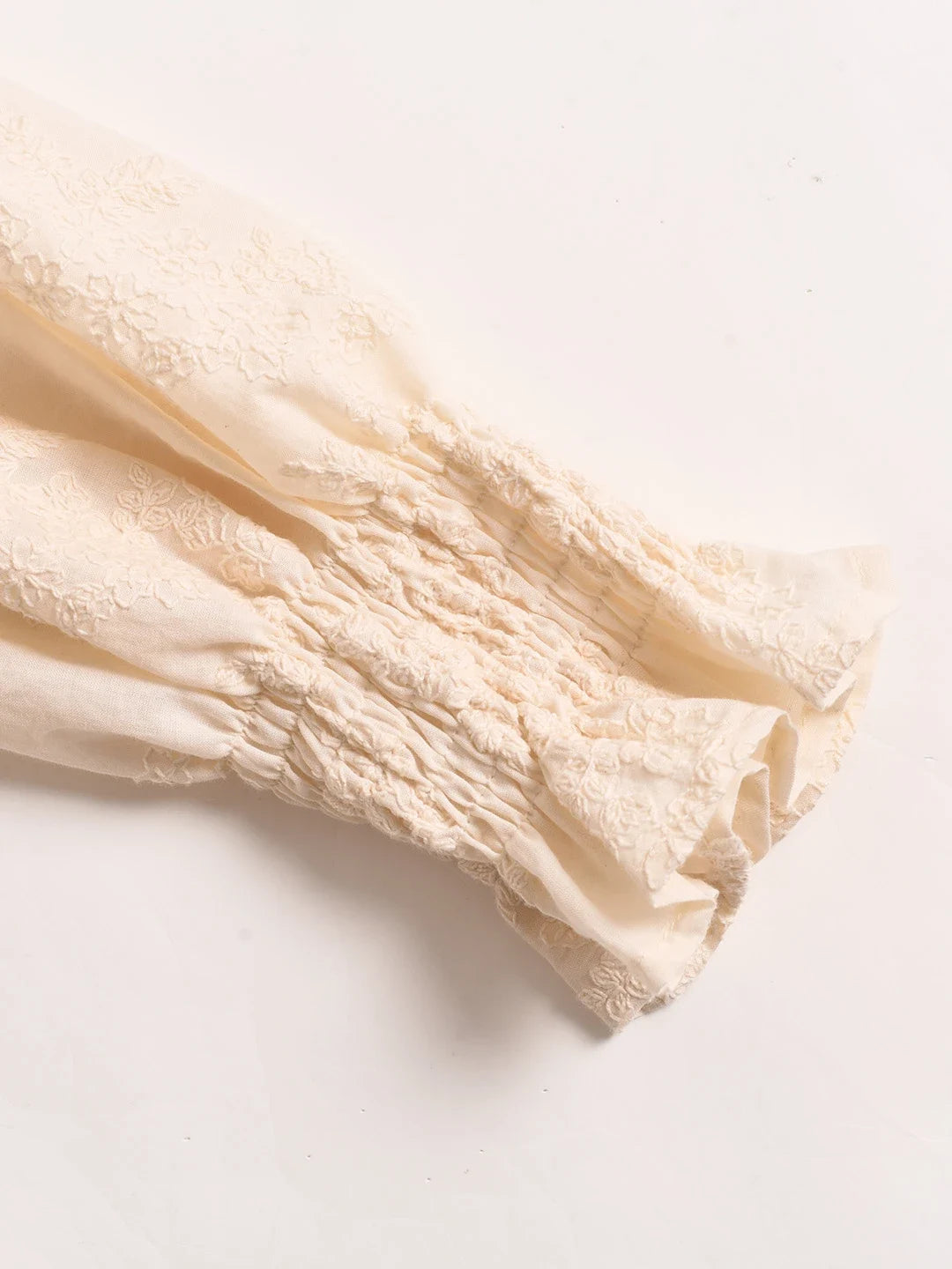 Rosalina V-Neck Embroidery Cotton Dress