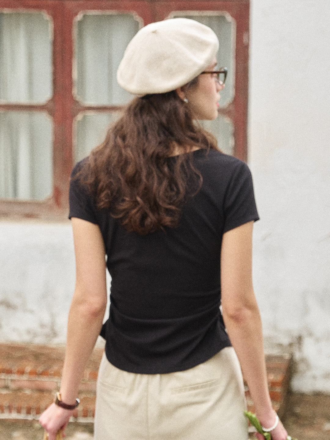 Shay Layered-Look V-Neck Top