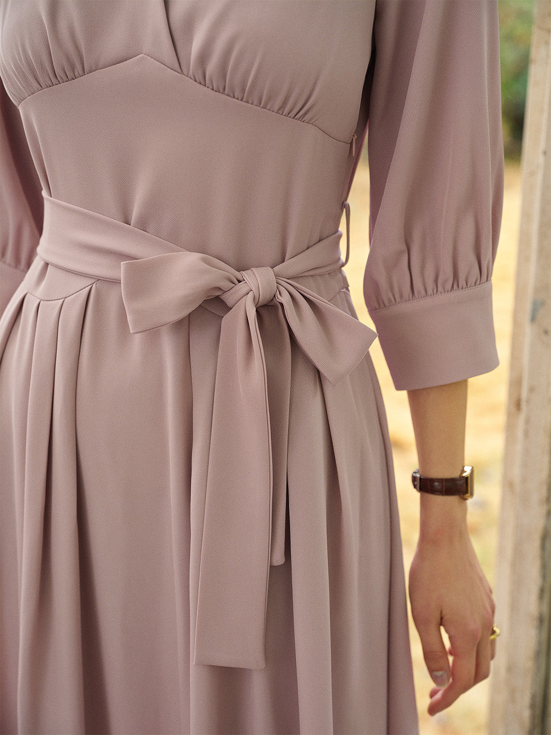 Katelyn Simple V-Neck Dress