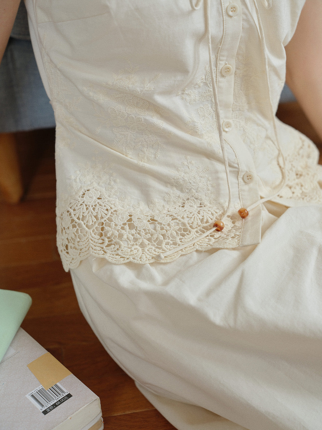 Adrianna 100% Cotton Embroidery Blouse