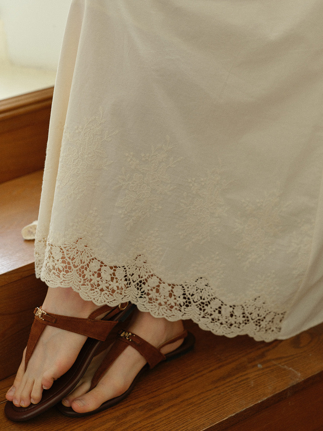 Delilah 100%Cotton Midi Skirt