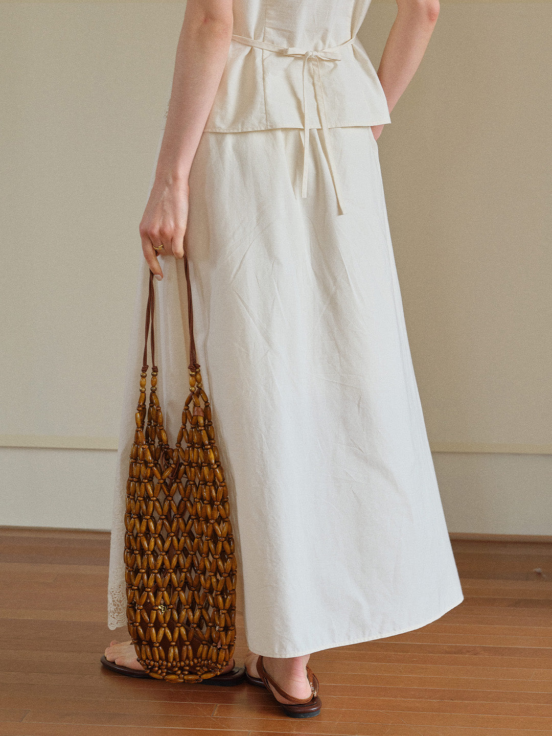 Delilah 100%Cotton Midi Skirt