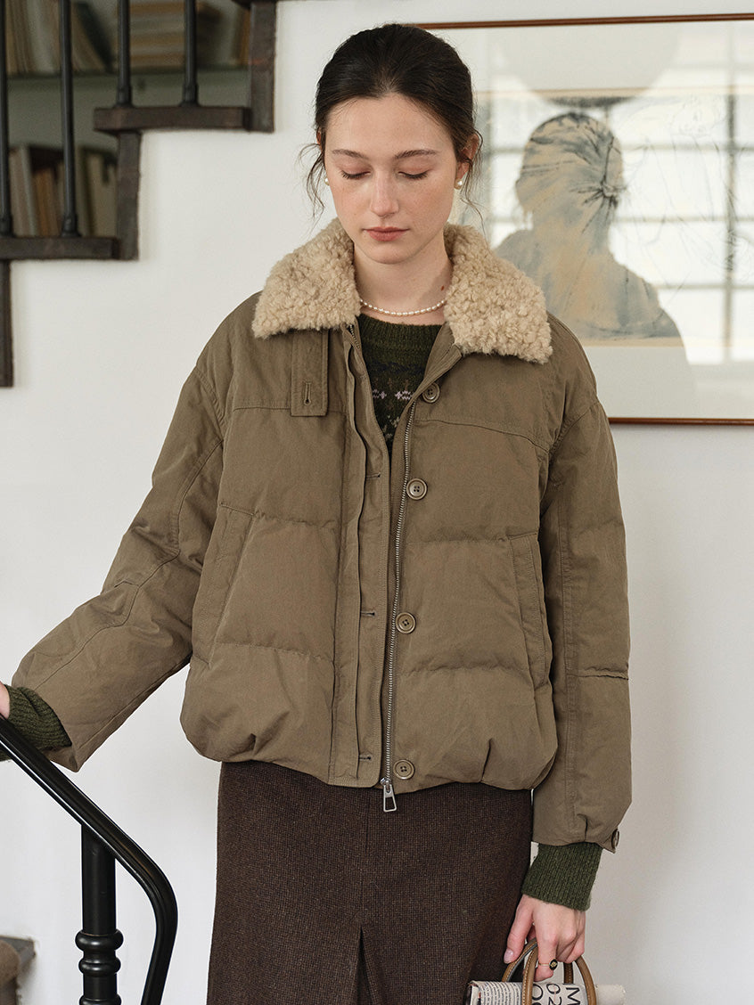 Orsina Faux-Fur Collar Padded Jacket