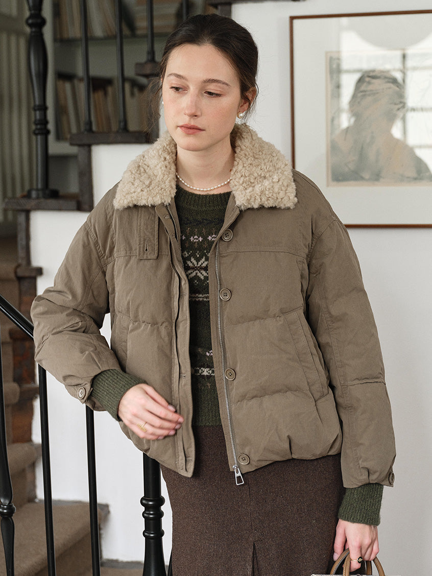 Orsina Faux-Fur Collar Padded Jacket