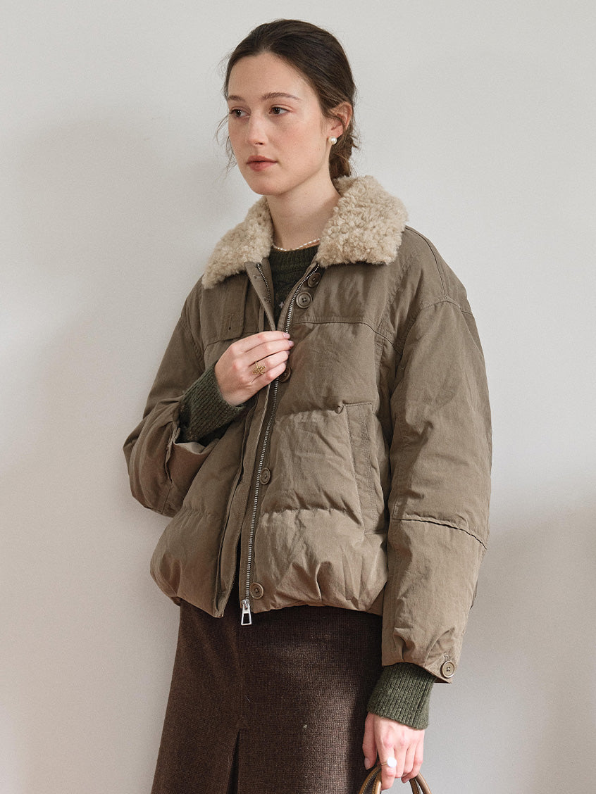 Orsina Faux-Fur Collar Padded Jacket