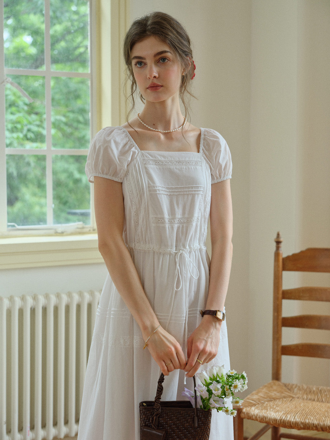 french cotton dresses French Connection Trini Eyelet Maxi Dress