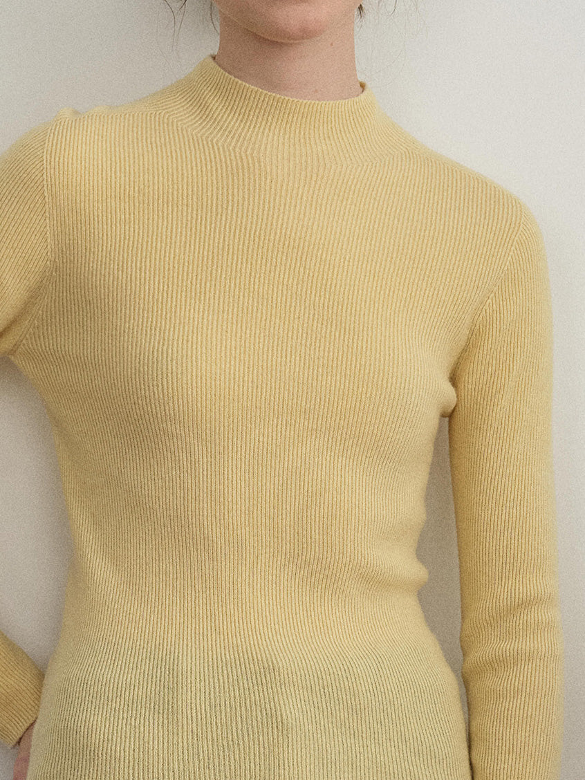 Sabra Ribbed Wool-Cashmere Sweater
