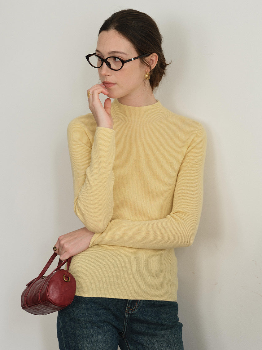 Sabra Ribbed Wool-Cashmere Sweater