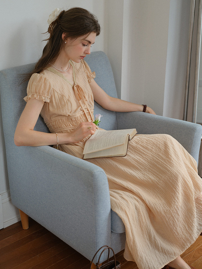 Myla French Lace V-Neck Dress