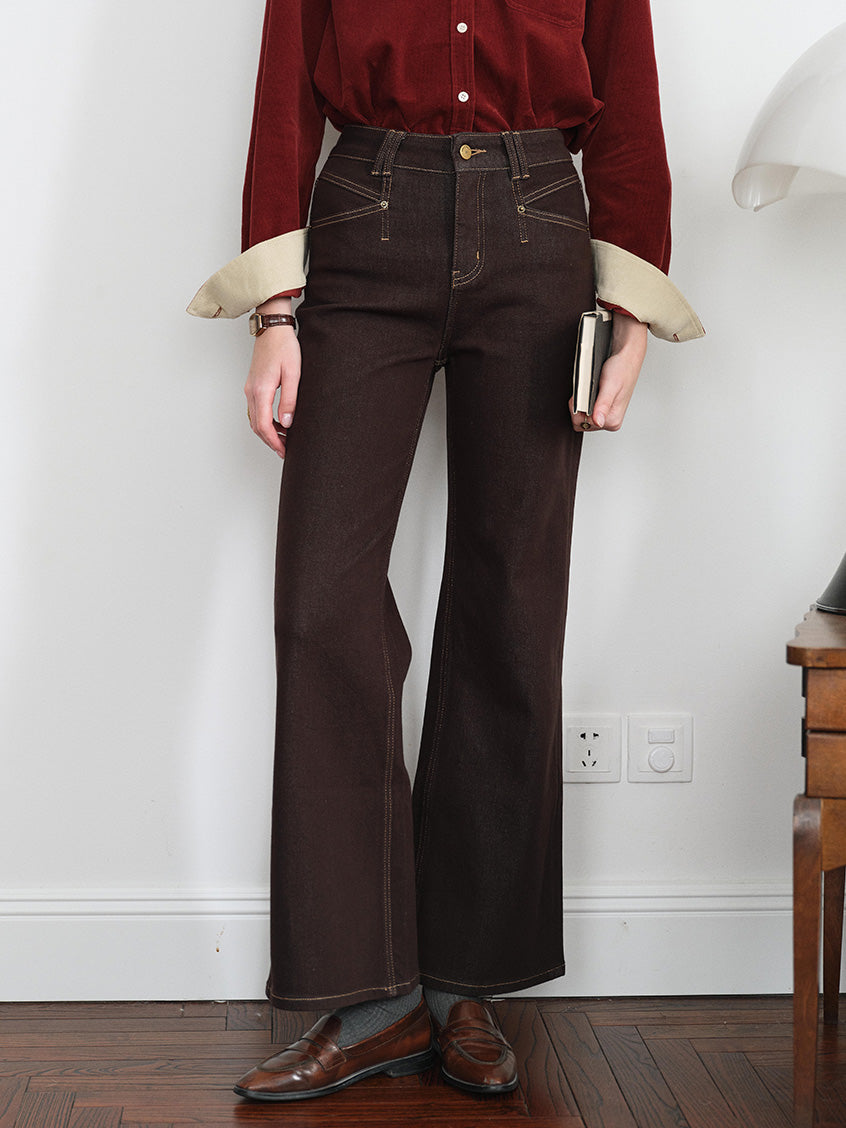 Annora High-Waist Flared Jeans