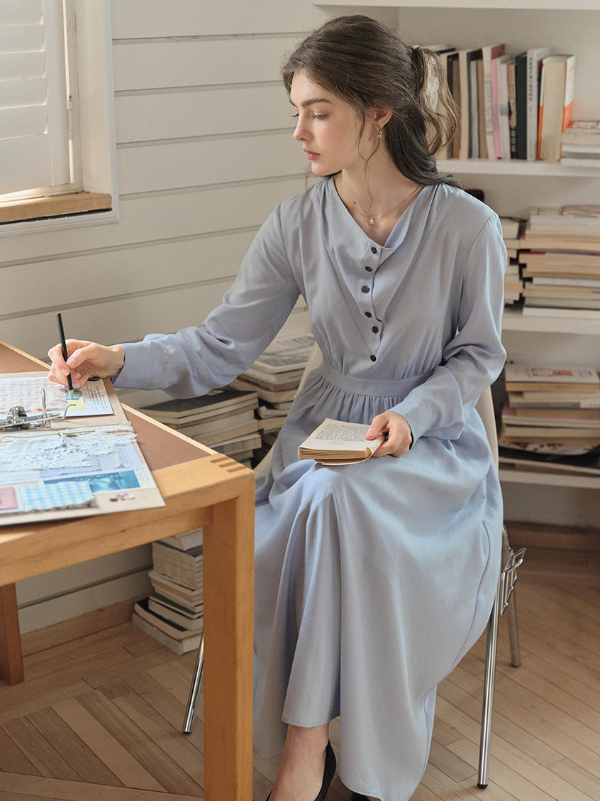 Amethyst 100% Lyocell A-line Lace Dress