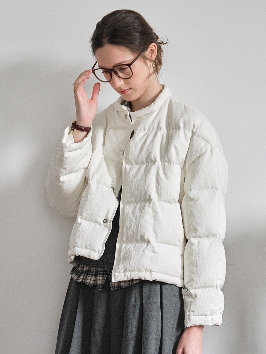 Cassandre Stand-Collar Padded Jacket