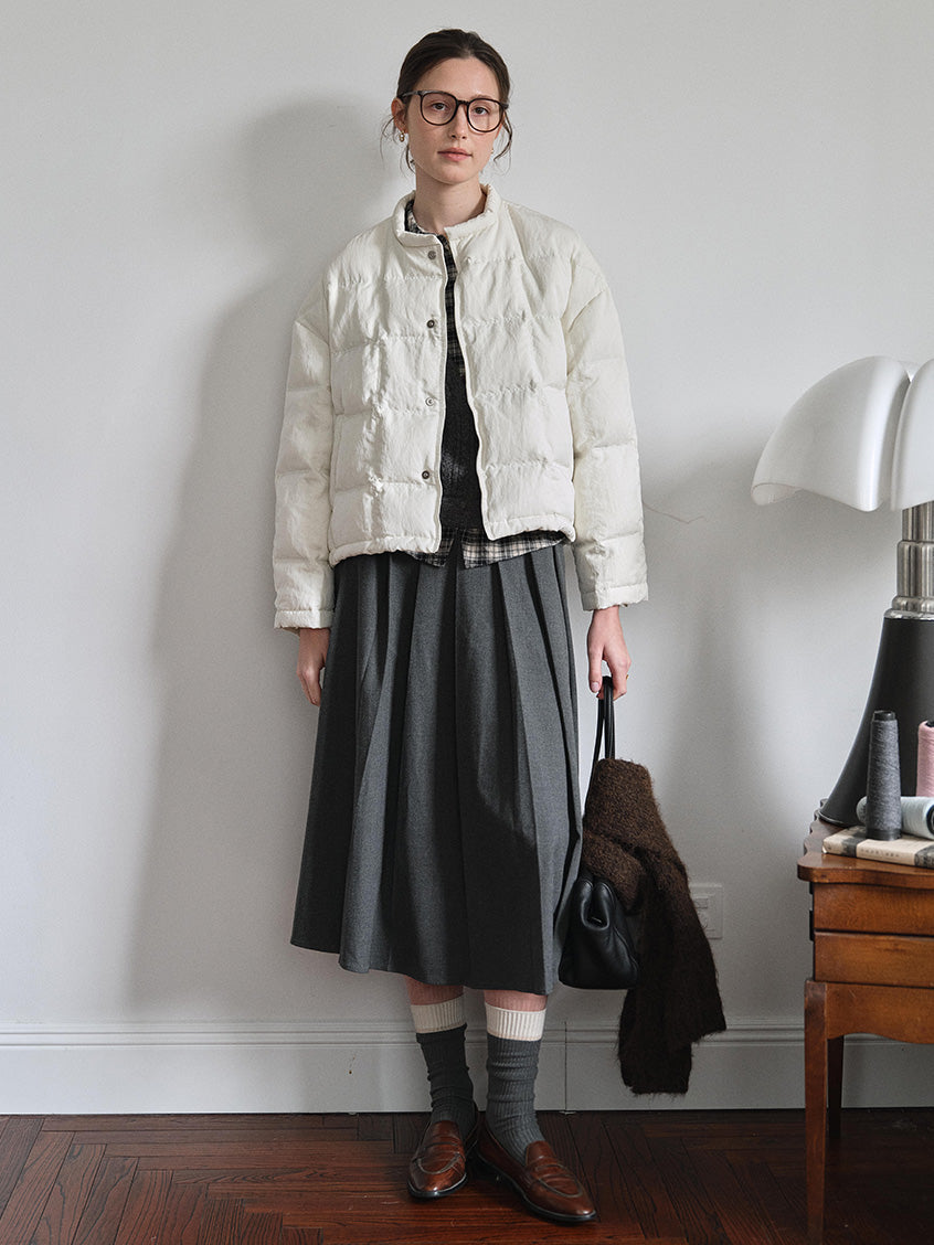 Cassandre Stand-Collar Padded Jacket