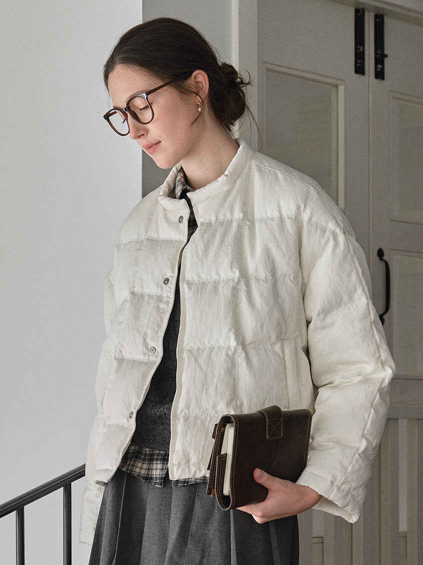 Cassandre Stand-Collar Padded Jacket