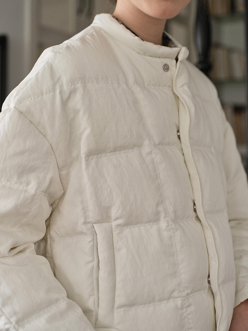 Cassandre Stand-Collar Padded Jacket