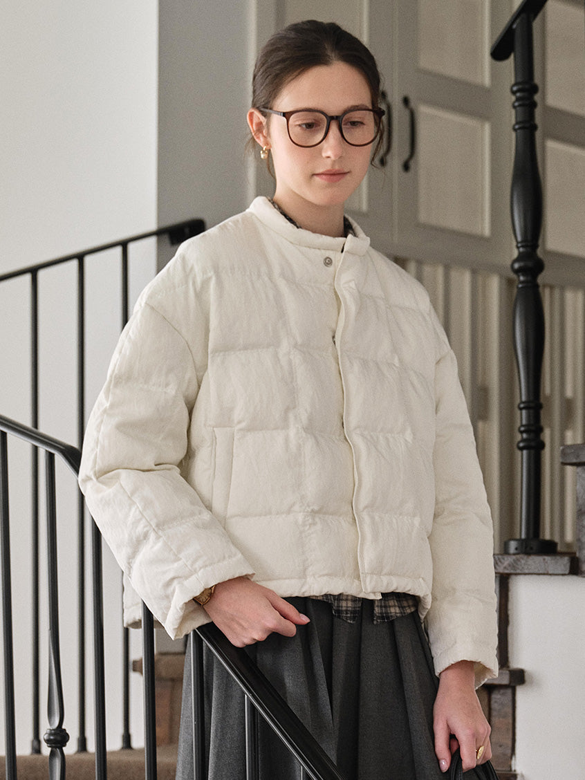 Cassandre Stand-Collar Padded Jacket