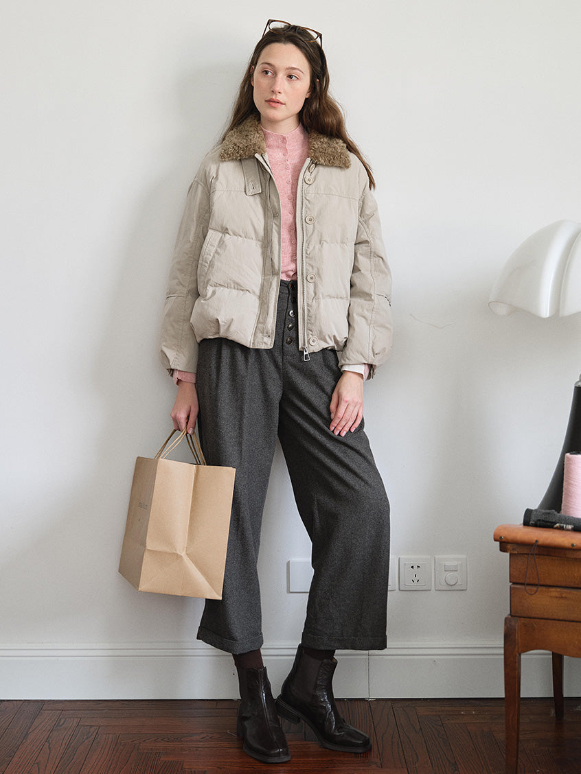 Orsina Faux-Fur Collar Padded Jacket