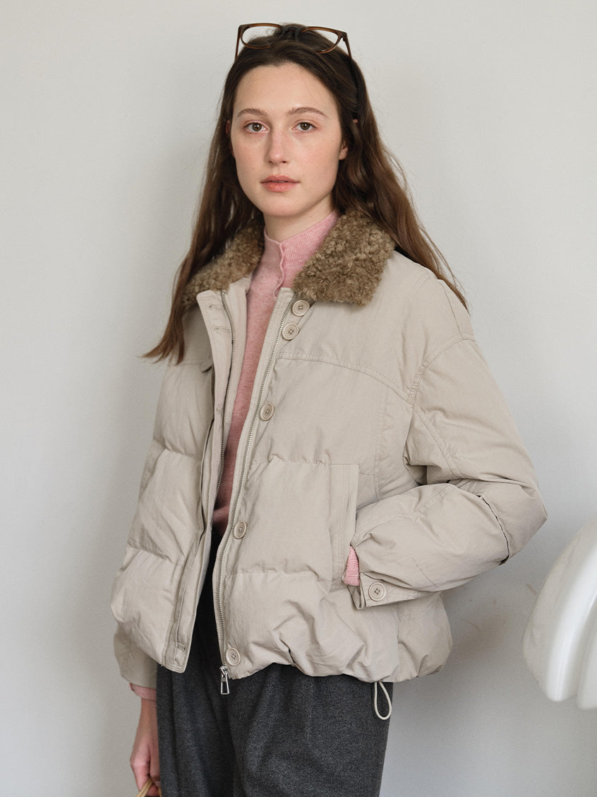 Orsina Faux-Fur Collar Padded Jacket