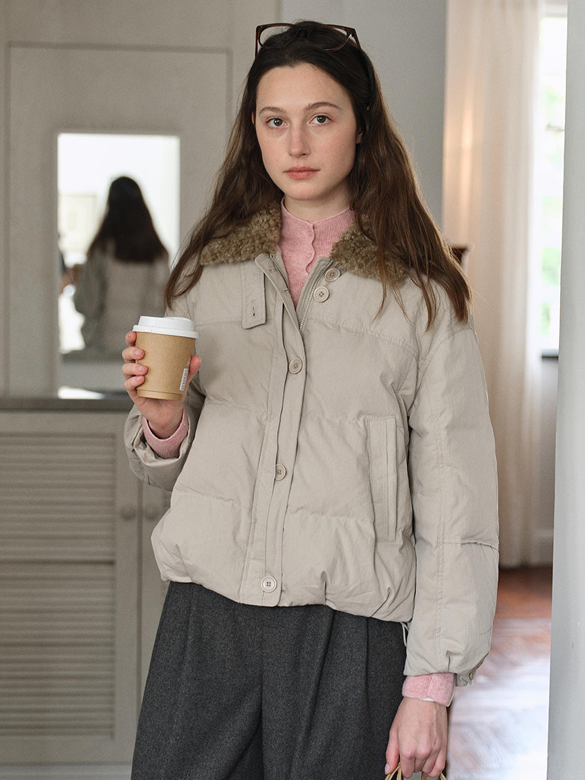 Orsina Faux-Fur Collar Padded Jacket