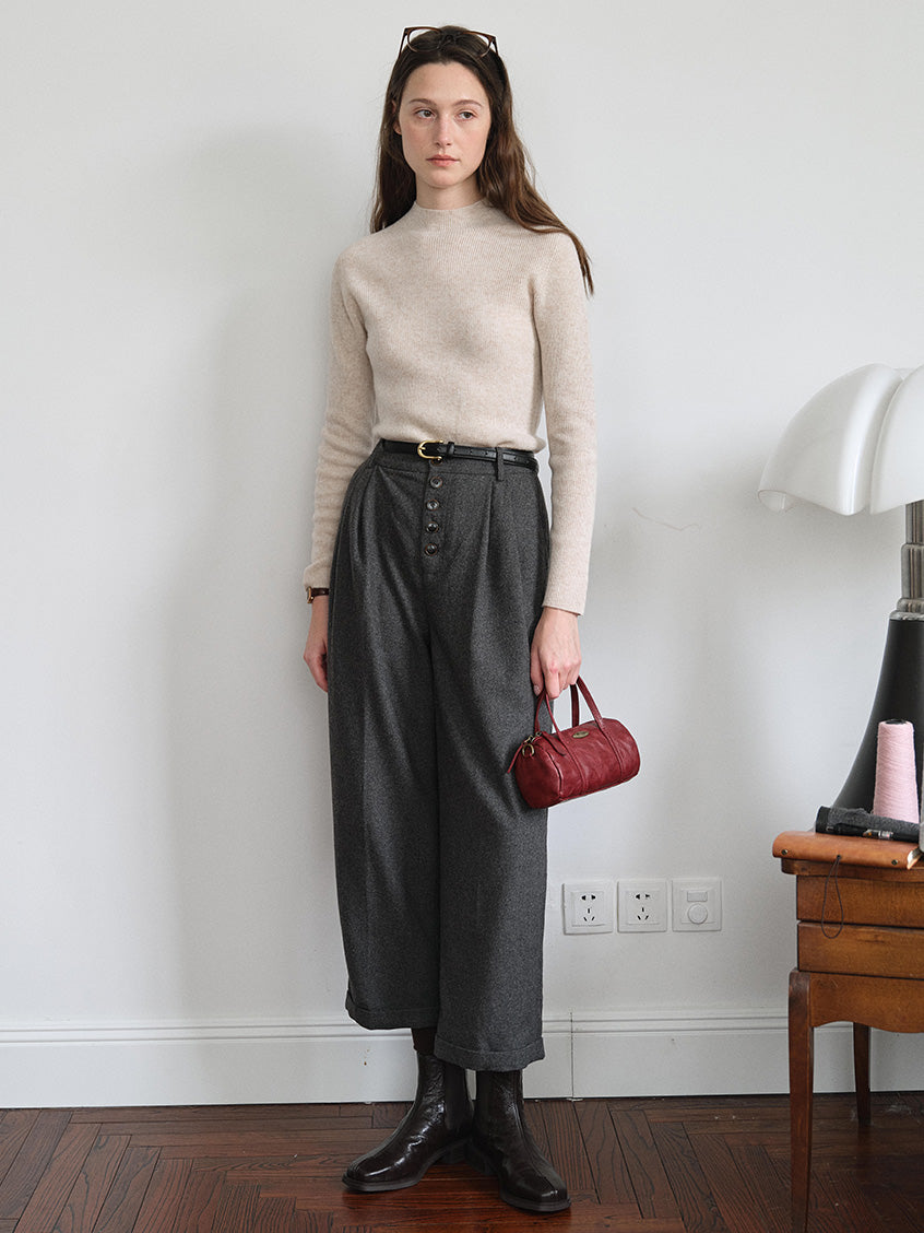 Sabra Ribbed Wool-Cashmere Sweater