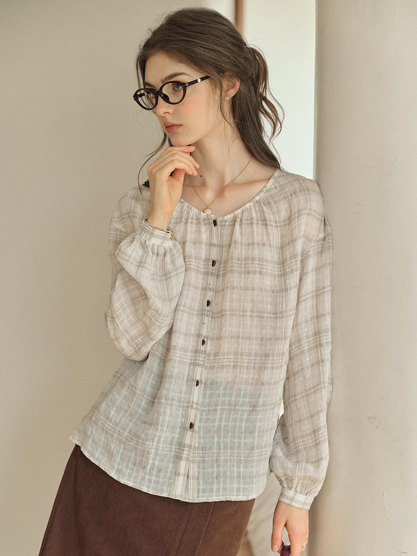 Leilani Round Neck Loose Blouse