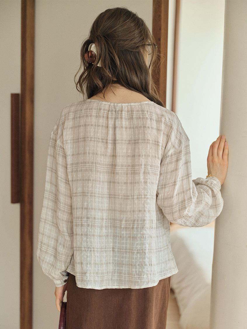 Leilani Round Neck Loose Blouse