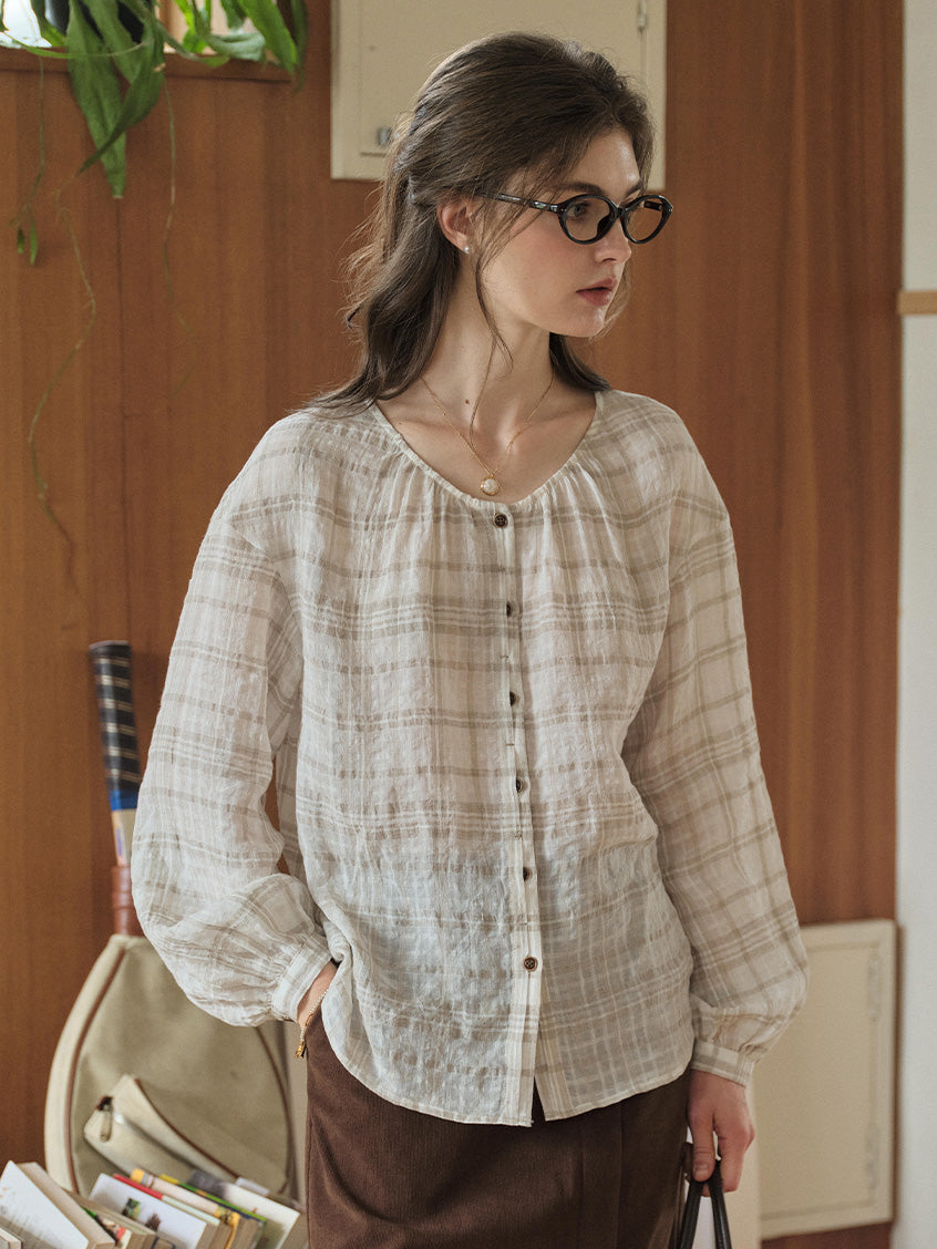 Leilani Round Neck Loose Blouse