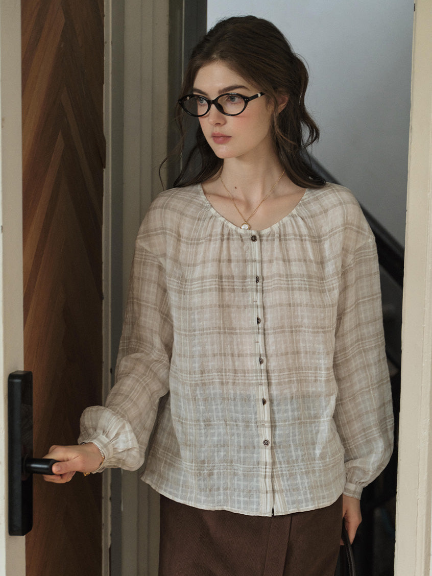 Leilani Round Neck Loose Blouse