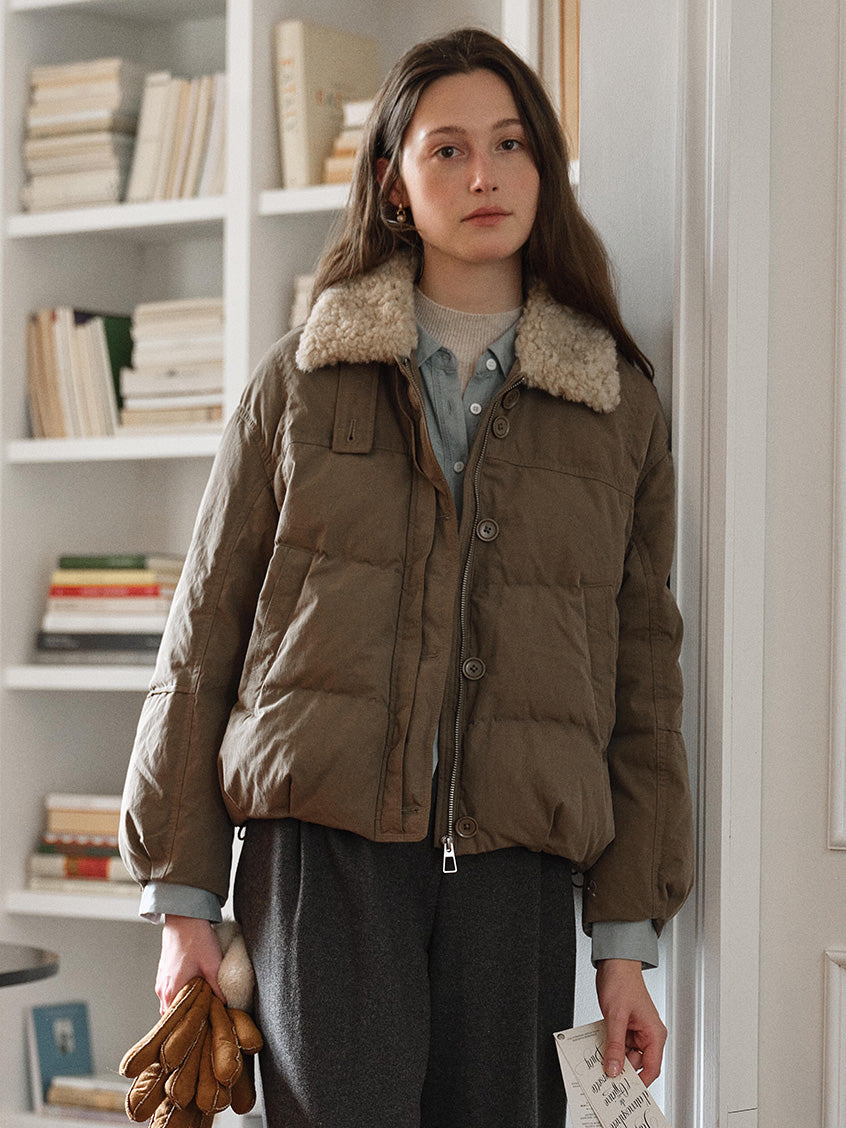 Orsina Faux-Fur Collar Padded Jacket