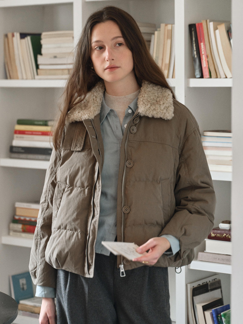 Orsina Faux-Fur Collar Padded Jacket