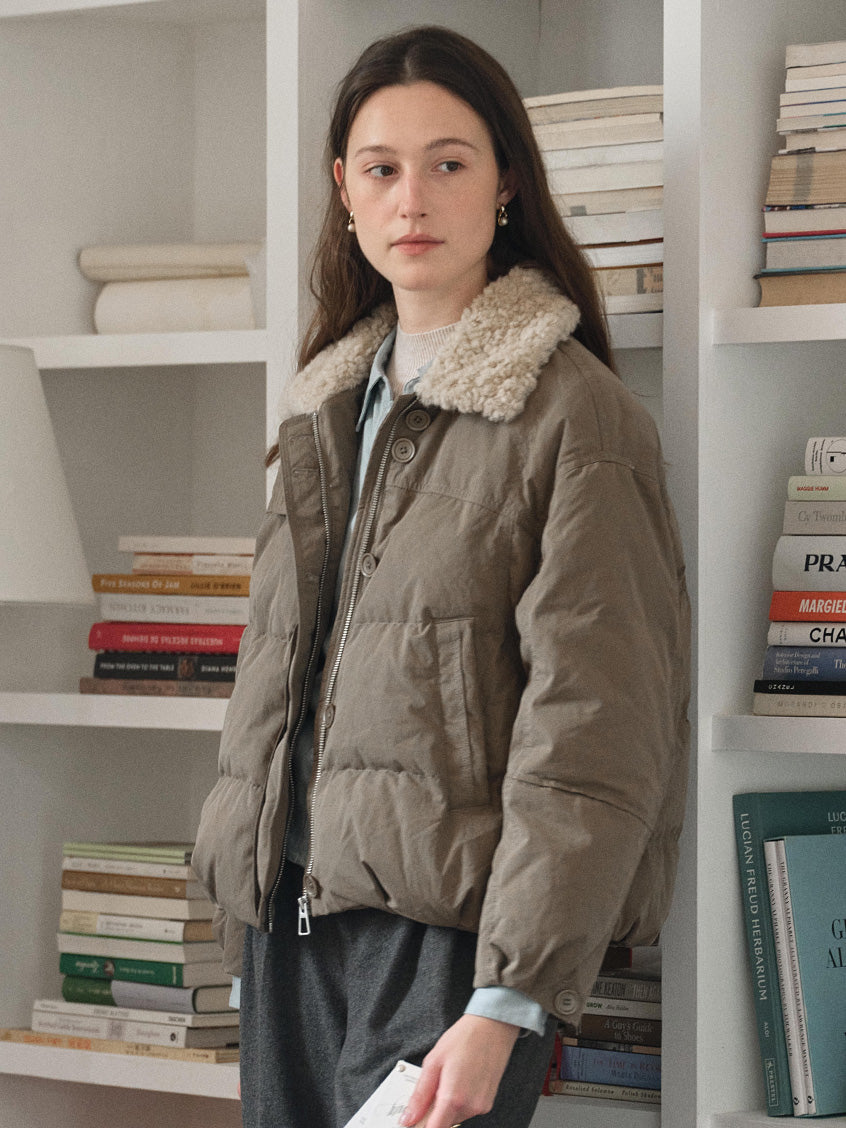 Orsina Faux-Fur Collar Padded Jacket